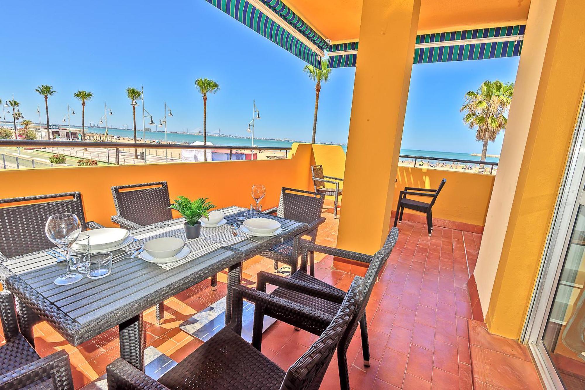 Beachfront Duplex 1ª Linea & Terraces Oceanfront El Puerto de Santa María Exteriér fotografie