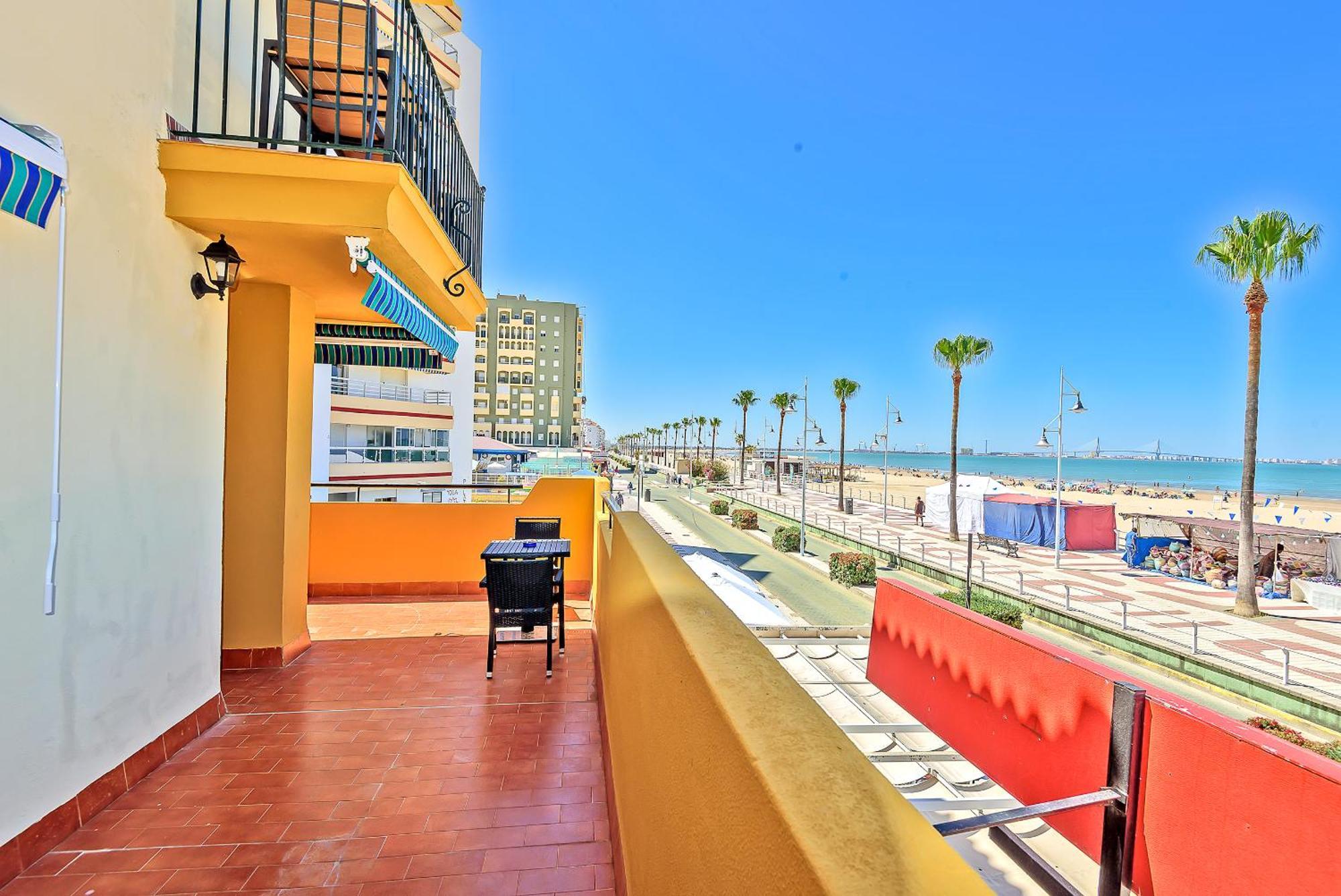 Beachfront Duplex 1ª Linea & Terraces Oceanfront El Puerto de Santa María Exteriér fotografie