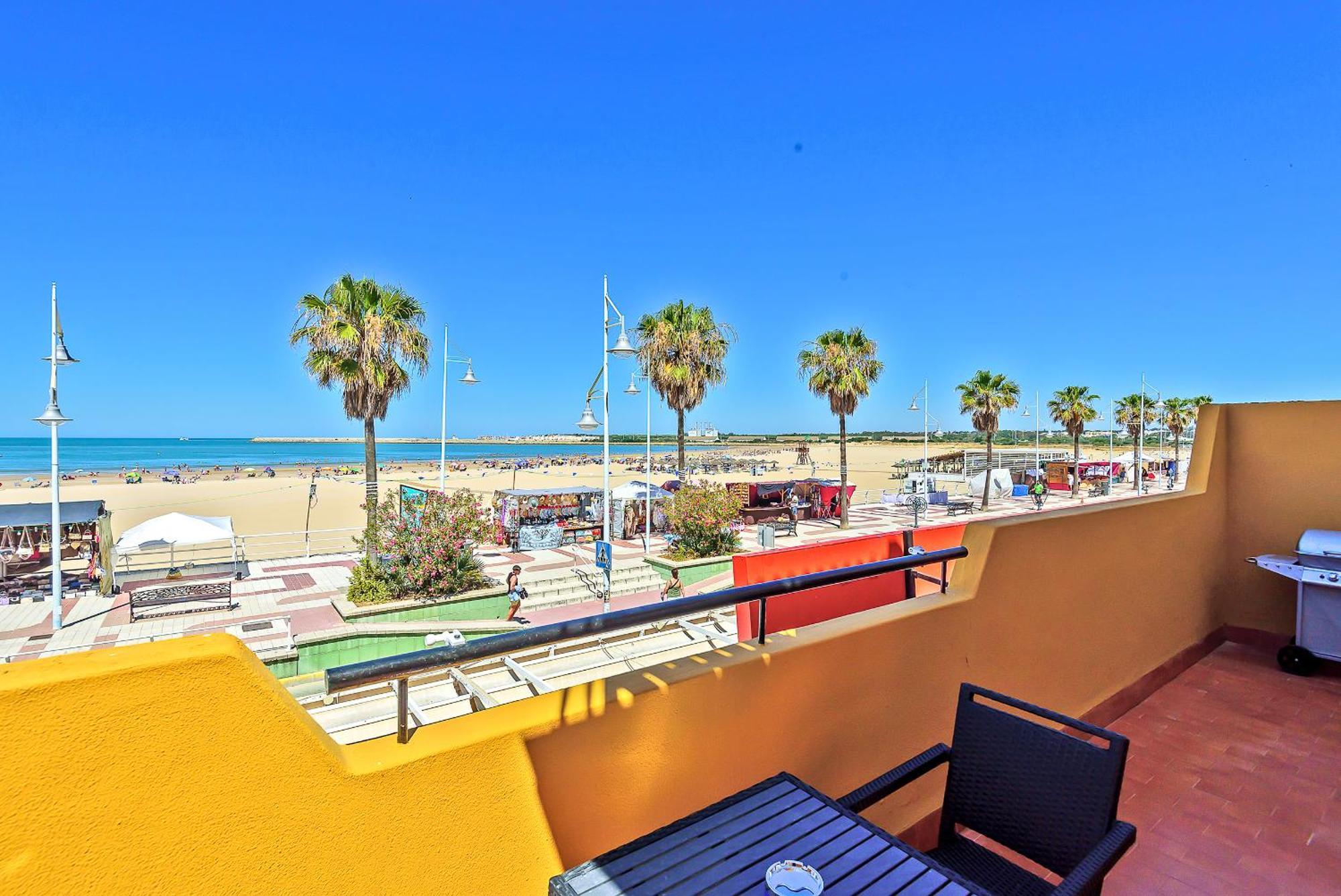 Beachfront Duplex 1ª Linea & Terraces Oceanfront El Puerto de Santa María Exteriér fotografie